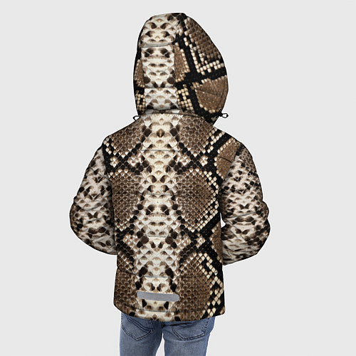 Зимняя куртка для мальчика Питон / 3D-Черный – фото 4
