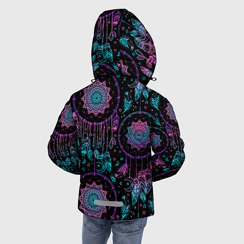 Зимняя куртка для мальчика Ловцы снов / 3D-Черный – фото 4