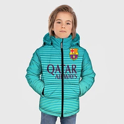 Куртка зимняя для мальчика Barcelona FC: Aqua, цвет: 3D-черный — фото 2