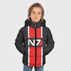 Куртка зимняя для мальчика Mass Effect: N7, цвет: 3D-черный — фото 2