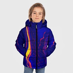 Куртка зимняя для мальчика Ультрафиолетовые разводы, цвет: 3D-красный — фото 2