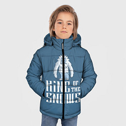 Куртка зимняя для мальчика Король снегов, цвет: 3D-черный — фото 2