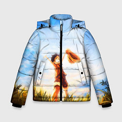 Куртка зимняя для мальчика Ван-Пис, цвет: 3D-красный