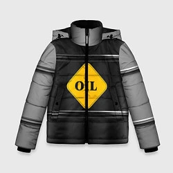 Куртка зимняя для мальчика Oil, цвет: 3D-черный