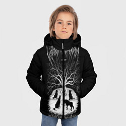 Куртка зимняя для мальчика Wolves in the Throne Room, цвет: 3D-черный — фото 2