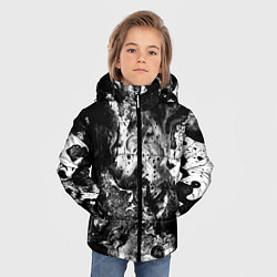 Куртка зимняя для мальчика Чёрная краска, цвет: 3D-черный — фото 2