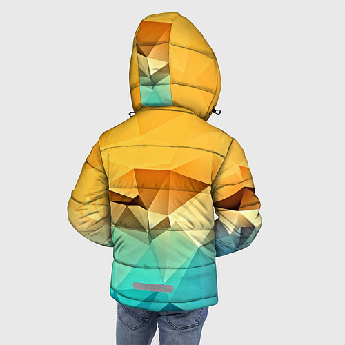 Зимняя куртка для мальчика Битва геометрий / 3D-Черный – фото 4