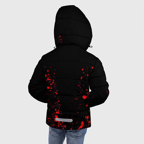 Зимняя куртка для мальчика Вампирша / 3D-Черный – фото 4