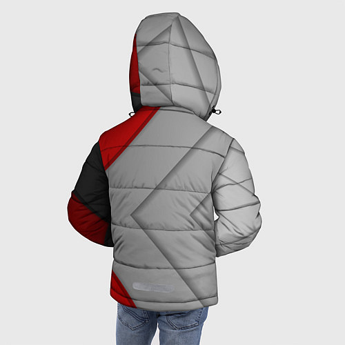 Зимняя куртка для мальчика Gray arrows / 3D-Черный – фото 4