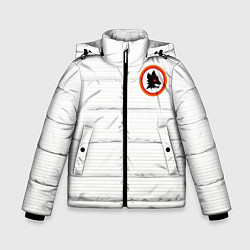 Куртка зимняя для мальчика A S Roma - WHITE N 98 NEW 2022, цвет: 3D-черный