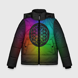 Куртка зимняя для мальчика Coldplay Colour, цвет: 3D-черный