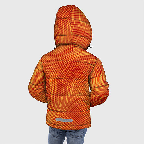 Зимняя куртка для мальчика Abstract waves / 3D-Черный – фото 4
