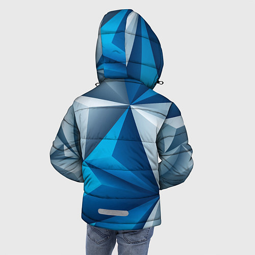 Зимняя куртка для мальчика Ледяная Абстракция / 3D-Черный – фото 4
