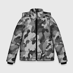 Куртка зимняя для мальчика Ночной Камуфляж 1, цвет: 3D-черный