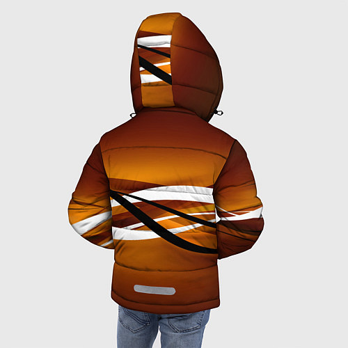 Зимняя куртка для мальчика Горизонталь / 3D-Черный – фото 4