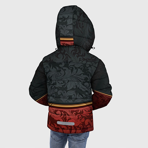 Зимняя куртка для мальчика Узоры Black and Red / 3D-Черный – фото 4