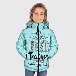 Куртка зимняя для мальчика Лучший учитель, цвет: 3D-светло-серый — фото 2