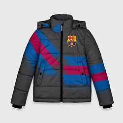 Куртка зимняя для мальчика Barcelona FC: Dark style, цвет: 3D-черный