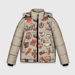 Куртка зимняя для мальчика Twin Peaks Pack, цвет: 3D-черный