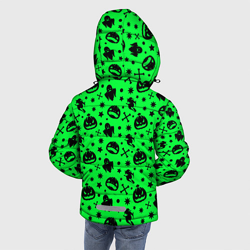 Зимняя куртка для мальчика Хэллоуин кислота / 3D-Черный – фото 4