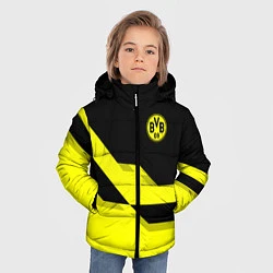Куртка зимняя для мальчика BVB FC: Yellow style, цвет: 3D-светло-серый — фото 2