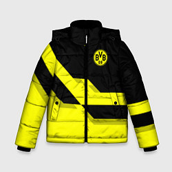 Куртка зимняя для мальчика BVB FC: Yellow style, цвет: 3D-красный