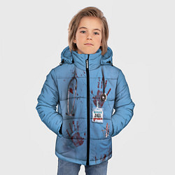 Куртка зимняя для мальчика Костюм врача кровь, цвет: 3D-светло-серый — фото 2