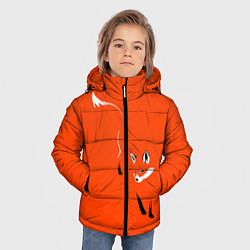 Куртка зимняя для мальчика Лисица цвета 3D-черный — фото 2