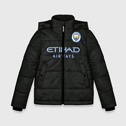 Куртка зимняя для мальчика Man City FC: Black 17/18, цвет: 3D-светло-серый