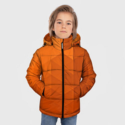 Куртка зимняя для мальчика Orange abstraction, цвет: 3D-черный — фото 2