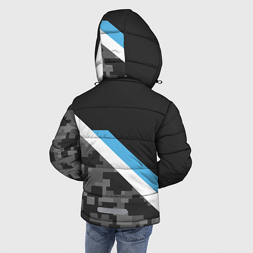 Зимняя куртка для мальчика BMW: Pixel Military / 3D-Черный – фото 4