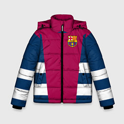 Куртка зимняя для мальчика Barcelona FC: Vintage 2018, цвет: 3D-черный