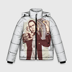 Куртка зимняя для мальчика Eminem: Street Music, цвет: 3D-черный