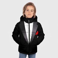 Куртка зимняя для мальчика Смокинг мистера цвета 3D-черный — фото 2