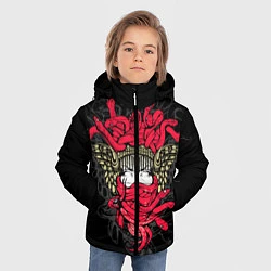 Куртка зимняя для мальчика Горгона Медуза, цвет: 3D-красный — фото 2