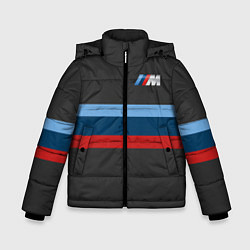 Куртка зимняя для мальчика BMW 2018 M Sport, цвет: 3D-черный