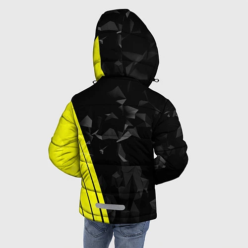 Зимняя куртка для мальчика FC Borussia Dortmund: Abstract / 3D-Черный – фото 4
