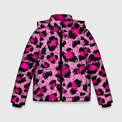 Зимняя куртка для мальчика Розовый леопард