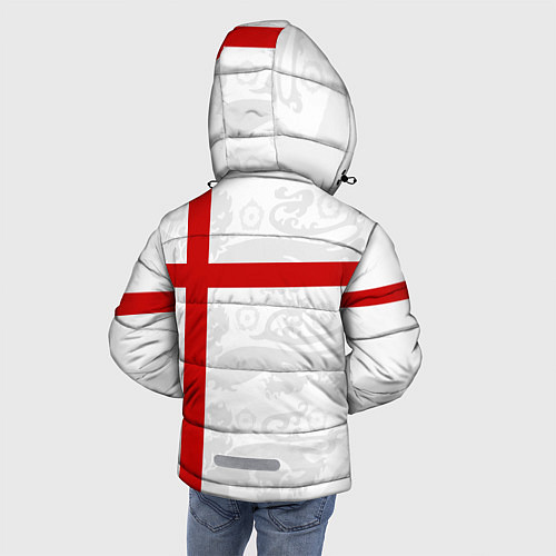 Зимняя куртка для мальчика Сборная Англии / 3D-Черный – фото 4