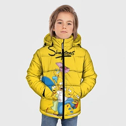 Куртка зимняя для мальчика Simpsons Family, цвет: 3D-светло-серый — фото 2