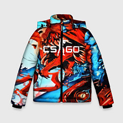 Куртка зимняя для мальчика CS:GO Beast Rage, цвет: 3D-черный