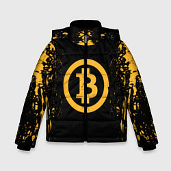 Куртка зимняя для мальчика Bitcoin Master, цвет: 3D-черный