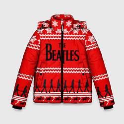 Куртка зимняя для мальчика The Beatles: New Year, цвет: 3D-светло-серый