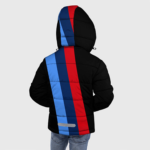 Зимняя куртка для мальчика BMW 2021 M SPORT БМВ М СПОРТ / 3D-Черный – фото 4