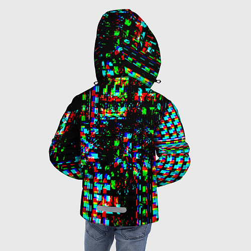 Зимняя куртка для мальчика Optical Glitch / 3D-Черный – фото 4