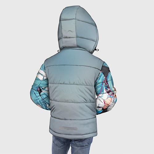 Зимняя куртка для мальчика Hatsune Miku / 3D-Черный – фото 4