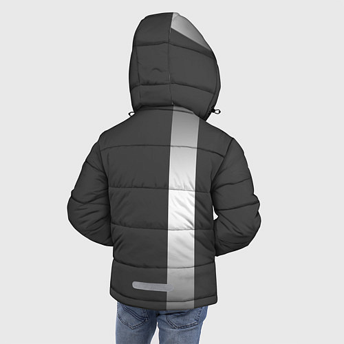 Зимняя куртка для мальчика Audi: Grey Sport / 3D-Черный – фото 4