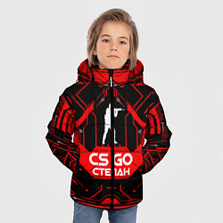 Куртка зимняя для мальчика CS:GO - Степан, цвет: 3D-черный — фото 2