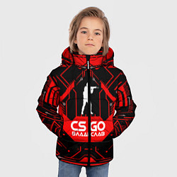 Куртка зимняя для мальчика CS:GO - Владислав, цвет: 3D-красный — фото 2
