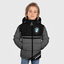 Куртка зимняя для мальчика BMW SPORT БМВ СПОРТ, цвет: 3D-светло-серый — фото 2